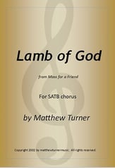 Lamb of God SATB choral sheet music cover